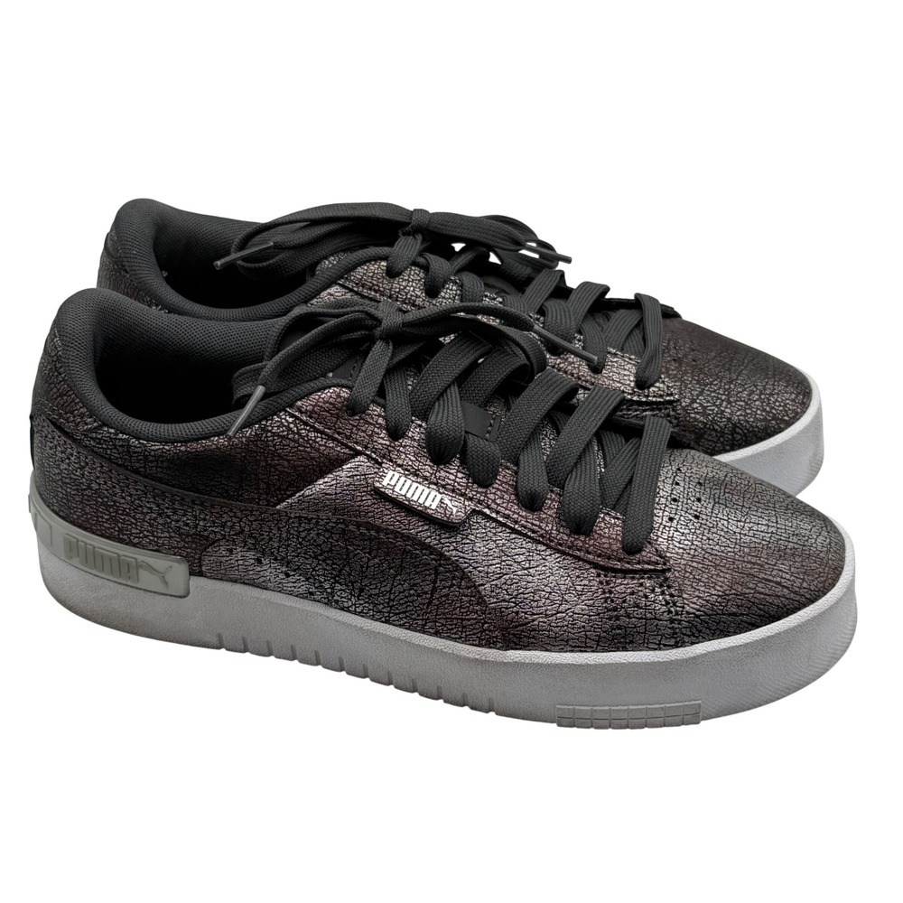 Puma‎ Cali Star Metallic Sneakers 7 Gunmetal Grey Cyberpunk Grunge Platform